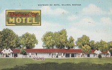 Westward Ho Motel Billings MT  Exterior View Vintage souvenir Postcard picture