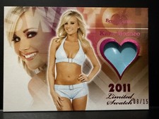 2011 Benchwarmer Limited Kara Monaco jumbo bikini Swatch #8/15 picture