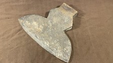 Antique 5lb 12oz. 11 inch Broad Hewing Axe Timber Beam Hewing Tool Primitive picture