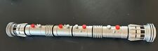 Hasbro 2011 Star Wars Darth Maul Double Blade Red Light Saber Cosplay Lightsaber picture