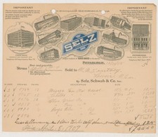 Vintage Antique Historical Document 1908 Selz Schwab & Co., Chicago Shoe Company picture