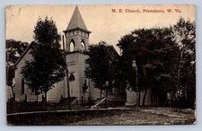 J87/ Pennsboro West Virginia Postcard c1910 M.E. Church Building  957 picture