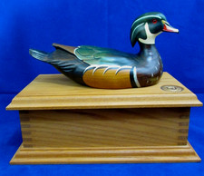 Ducks Unlimited Special Edition With Medallion Series Hand Carved Wood Duck Box picture