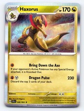 Haxorus 046/064 Rare Shrouded Fable Pokemon Holo Near Mint picture