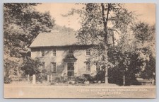 Mission House Museum Stockbridge MA 1947 Postcard Collotype Massachusetts picture