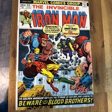 Invincible Iron Man #55 (1973) 1st app of Thanos and Drak VF picture