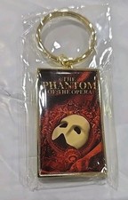 Phantom of the Opera Vintage Keychain 1986  Theatre Gold Tone Souvenir  picture