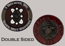 Pi Kappa Alpha 1868 Fraternity Emblem Challenge Coin  J#23 picture