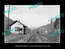 OLD 8x6 HISTORIC PHOTO OF CAMMAL PENNSYLVANIA RAILROAD DEPOT STATION c1960 picture