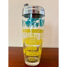 Vintage Mid-Century Modern Glass Cocktail Shaker picture