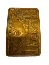 Vintage PHILMONT SCOUT RANCH Brass BELT BUCKLE Cimarron NM Boy Scouts Camp picture