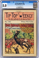 TIP TOP WEEKLY#140 STREET & SMITH CGC 5.0 Year 🔥1898🔥 .5c Variant 100+ Yrs Old picture