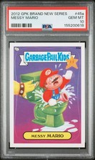 2012 Topps Garbage Pail Kids BNS1 MESSY MARIO 45a PSA 10 GEM Super Bros. NES SMB picture