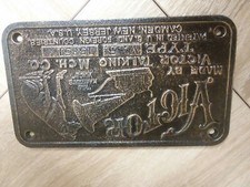 Victor, Made by Victor Talking Mch. Co., Camden, NJ, Cast Iron Plaque Sign picture