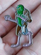 Fighter Pickle Rick Pin Custom Enamel Pin Rick N Morty Funny Cartoon 2000's Fun picture