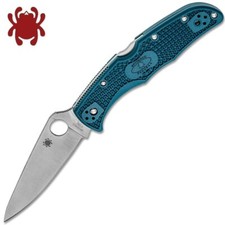 Spyderco Endura 4 Lightweight K390 Satin Plain Blade Blue FRN Handles C10FPK390 picture