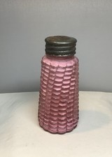 Antique Maize Corn Single Pink UV Shaker Dithridge & Co 1900 picture