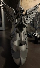 Angel And Moon Tealight Holder 3D Printed picture