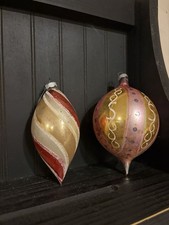 Vintage Antique Rare Glass Christmas Ornaments picture