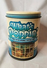 WHAT'S POPPIN' Tin Penna. Dutch Gourmet Popping Corn EMPTY picture