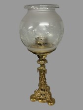 Antique Cornelius & Co. Astral Lamp with Etched Glass Shade picture