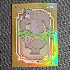 Topps 2024 Topps Chrome Disney 100 Baloo #32 Gold Refractor 04/50 picture