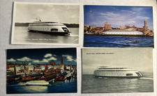 4 Post Card lot First Streamliner Motor Ferry, M.S. Kalakala Seattle WA RPPC KA2 picture