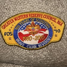 MINT CSP Greater Western Reserve Council Ohio 2010 FOS SA-42:2 100th Anniversary picture