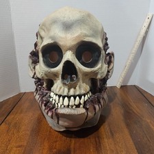 Illusive Concepts Paper Magic Corp SKULL ZOMBIE FULL MASK Halloween Vintage 1998 picture