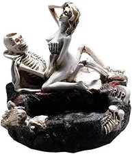 Cigar Ashtray Halloween Skull Sexy Man Large Cigarette Ashtrays Stand Use as Out picture