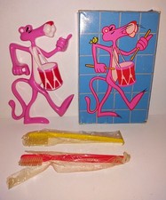 VINTAGE AVON PINK PANTHER TOOTHBRUSH HOLDER W/BOX NOS KIDS picture