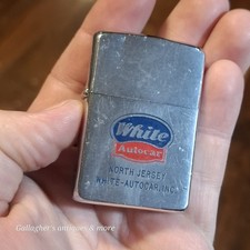 Vintage 1960s Zippo White Autocar North Jersey Trucks Advertising PAT 2517191  picture