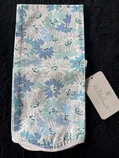 D Porthault Paris Blue Petite Marguerite 100% Cotton Guest Hand Towel NWT NEW picture