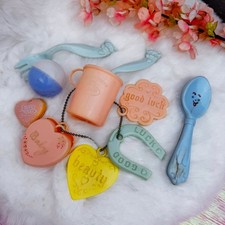 Vintage Mid Century Charm Rattle Nursery Lot - AMSCO Doll E Toy Plakie Baby MCM picture