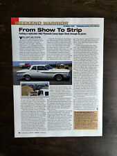 1962 Plymouth Savoy Super Stock Full Page Original Color Article picture