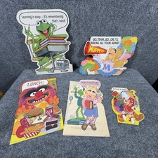 Vintage Hallmark 1980s The Muppets 5 Die Cuts Decorations Wall Art Decor Rare picture
