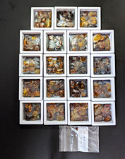 Huge Lot Of 134 Pieces Of Amber Multiple Inclusions, Cases Spiders Plants Etc. picture