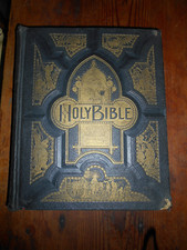 The Holy Bible Pictorial Family Bible Self-Pronouncing Illustrated 1896? 1938 picture