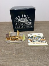 VTG Irish Heritage Collection Quiet Man Cottage Figurine Made Ireland Miniature picture