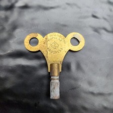 Vintage Popular Progress Brass Clock Winding Key No. 6 Made in England 🕰️ picture