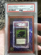 2024 Cardsmiths Currency Series 4 Black Lotus Garnet Gemstone Refractor 35/75 picture