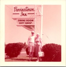 Vintage 1967 Provincetown Inn MA Photo Couple Kodak Kodacolor Print picture