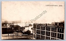 K56/ Logansport Indiana RPPC Postcard c1913 Flood Disaster Birdseye 28 picture
