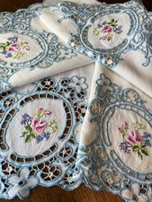 Vintage Hand Embroidered Tablecloth  picture