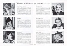 Emily Post Thompson McBride Hilda Cole Women Radio Broadcasters 1938 Mag Article picture