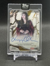 2026 Topps Marvel Vault Elizabeth Olsen Wanda Maximoff Gold /50 Auto - IA-EO picture