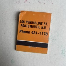 Vintage Goldi’s Deli Orange Matchbox Portsmouth NH 106 Penhallow St Rare picture