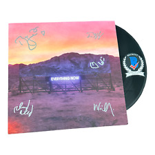 ARCADE FIRE BAND SIGNED 'EVERYTHING NOW' ALBUM VINYL LP AUTOGRAPH BECKETT BAS picture