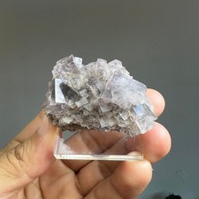 Raw purple and blue fluorite from the UK diana maria pocket crystal specimen picture