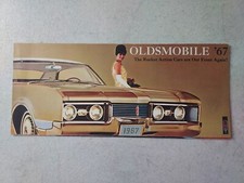 vintage 1967 Oldsmobile GM Models Promotional Fold Out Car Brochure 4